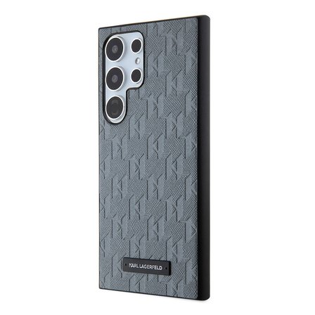 Samsung Galaxy S24 Ultra Kılıf Karl Lagerfeld Orjinal Lisanslı Saffiano Monogram Metal Logo Kapak