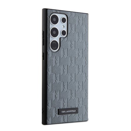Samsung Galaxy S24 Ultra Kılıf Karl Lagerfeld Orjinal Lisanslı Saffiano Monogram Metal Logo Kapak