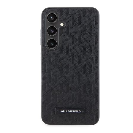 Samsung Galaxy S24 Kılıf Karl Lagerfeld Orjinal Lisanslı Saffiano Monogram Metal Logo Kapak