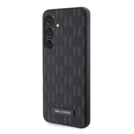 Samsung Galaxy S24 Kılıf Karl Lagerfeld Orjinal Lisanslı Saffiano Monogram Metal Logo Kapak