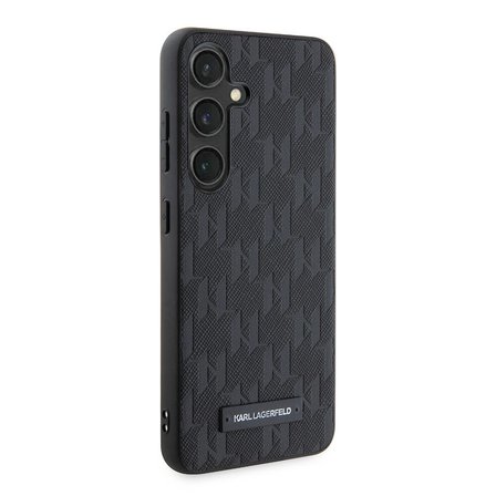Samsung Galaxy S24 Kılıf Karl Lagerfeld Orjinal Lisanslı Saffiano Monogram Metal Logo Kapak