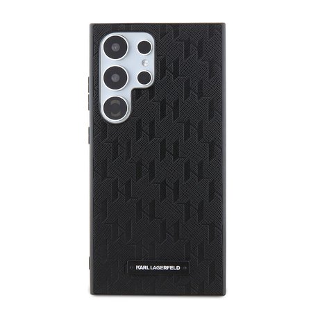 Samsung Galaxy S24 Ultra Kılıf Karl Lagerfeld Orjinal Lisanslı Saffiano Monogram Metal Logo Kapak