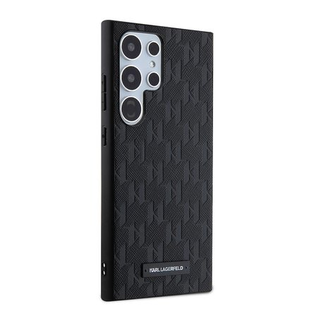 Samsung Galaxy S24 Ultra Kılıf Karl Lagerfeld Orjinal Lisanslı Saffiano Monogram Metal Logo Kapak