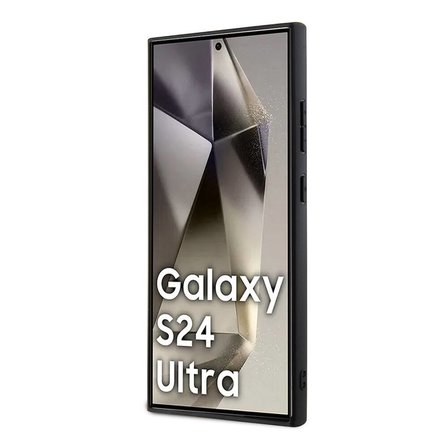 Samsung Galaxy S24 Ultra Kılıf Karl Lagerfeld Orjinal Lisanslı Saffiano Monogram Metal Logo Kapak