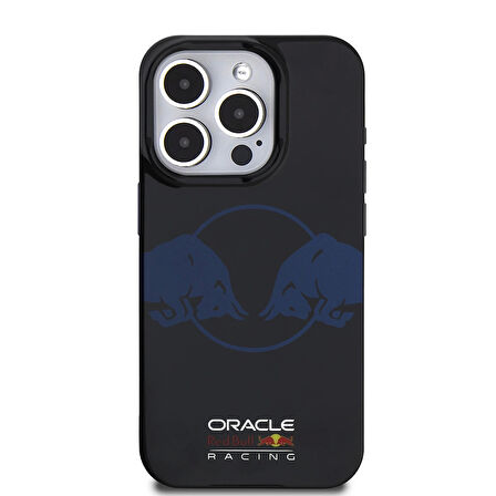 Apple iPhone 15 Pro Max Kılıf Redbull Orjinal Lisanslı M-safe Şarj Özellikli IML Çift Boğa Baskılı Sert PC  Kapak