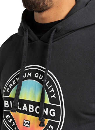 Billabong Siyah Erkek Kapüşonlu Sweatshirt F1HO12 ROTOR FILL PO