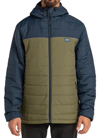 Billabong Çok Renkli Erkek Kapüşonlu   Ceket F1JK36 SURF CHECK PUFFER