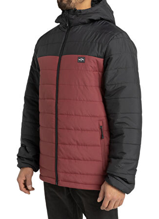 Billabong Kırmızı Erkek Kapüşonlu   Ceket F1JK36 SURF CHECK PUFFER