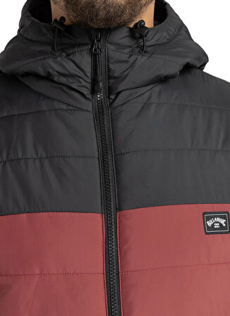 Billabong Kırmızı Erkek Kapüşonlu   Ceket F1JK36 SURF CHECK PUFFER
