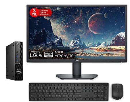 DELL Optiplex 7010MFF İntel Core İ5 13500T 64gb 512gb SSD DELL 23.8 Monitör Windows11Pro Mini MasaüstüBilgisayar OPN013O7010MFF22+ZettaUsbBellek