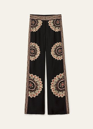 Ba&Sh Siyah Kadın Etnik Desenli Pantolon