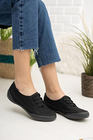 Ortapedik Ped Kadın Siyah Ayakkabı