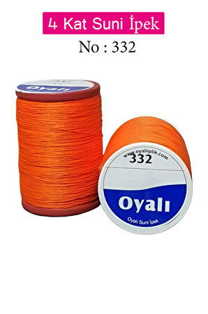 Oyalı 4 Kat Suni İpek İplik İğne Oyası Boncuk İpi Tığ Oyası No:332