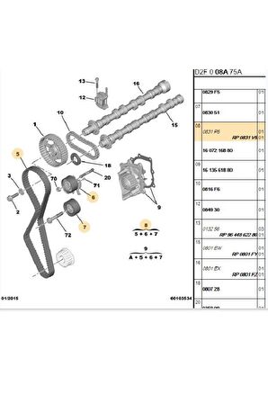 Triger Seti  118 DİŞ 407 508 607 C5 2,2 DW12BTED4FAB