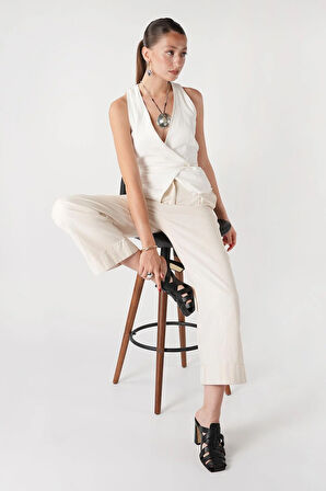 The Puebla Fisherman Mule Kadın Siyah Bantlı Topuklu Terlik