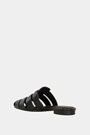 The Confidant Fisherman Mule Siyah Bantlı Terlik