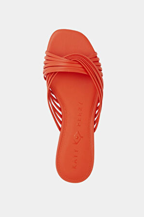 The Halie İnterwined Slide Kadın Kırmızı Çapraz Bantlı Terlik