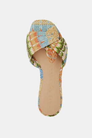 The Halie Bow Kadın Naturel Multi Fiyonklu Terlik