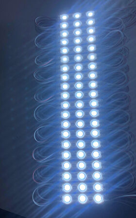 Beyaz 3 Ledli Kablolu Parmak Led 12 v 5 adet