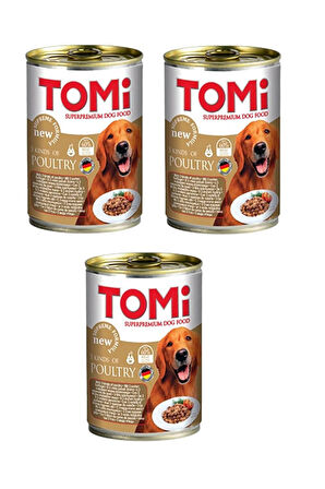 Tomi Kümes Hayvanlı  Gravy Soslu Köpek Konservesi 400 Gr. X 3 Adet