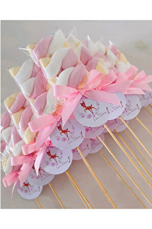 İSME ÖZEL ÇUBUK MARSHMALLOW DOĞUM GÜNÜ HEDİYELİK ,BABY SHOWER , DİŞ BUĞDAYI HEDİYELİK , ÇOCUK, BEBEK