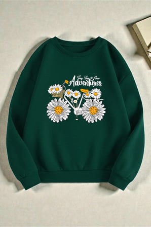 Çok Renkli Karışık Seri Baskılı Sweatshirt 3'lü Fırsat Paketi