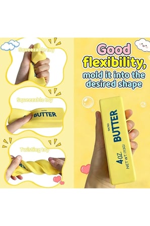 BAUTTER SUKUŞİ STRES OYUNCAĞI TEREYAĞ SQUİSHY YUMUŞAK SIKMA OYUNCAĞI SENSORY ANTİ STRES TEKLİ