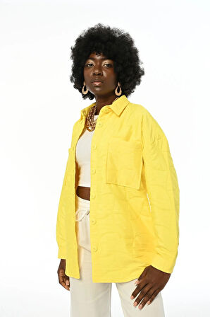 KADIN GEOMETRİK DESENLİ GÖMLEK