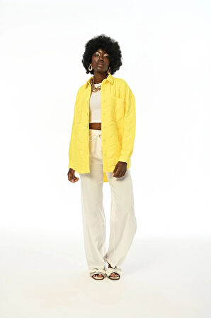 KADIN GEOMETRİK DESENLİ GÖMLEK