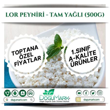 Lor Peyniri – Tam Yağlı (500g)