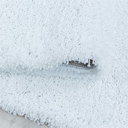 Peluş Halı Beyaz Oturma Odası Halısı Salon Uzun Tüylü Toz Vermez Kolay Bakım 