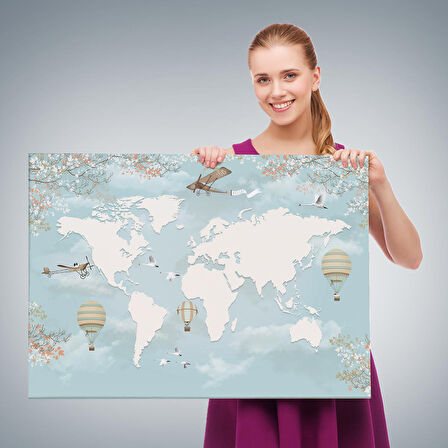 Çocuk Odası İçin Dekoratif Kanvas Duvar Tablosu-3674