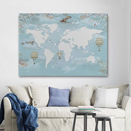 Çocuk Odası İçin Dekoratif Kanvas Duvar Tablosu-3674