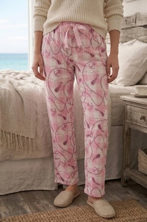 Kadın Viskon Rahat Kesim Pamuklu Pijama Altı Soft Örme Mevsimlik Ev Pantolonu