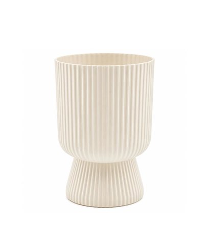 Omnipazar SO-LTSA01 Lotus Ayaklı Plastik Vazo Çiçek Saksı 1.8 Litre No: 1 