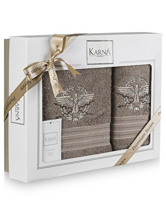 Cotton Nakışlı Kavell Havlu Takımı 50x90