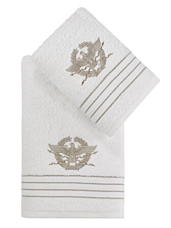 Cotton Nakışlı Kavell Havlu Takımı 50x90