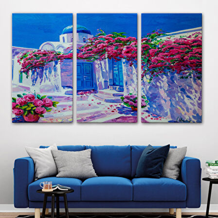 Yunanistan Santorini Dekoratif Duvar Tablosu-3677