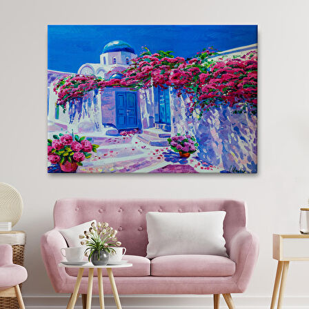 Yunanistan Santorini Dekoratif Duvar Tablosu-3677