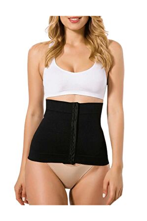 Kadın Siyah Agraflı Bel Korse