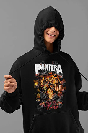 Vulgar Display Of Power Yazılı Unisex Oversize Pantera Hoodie