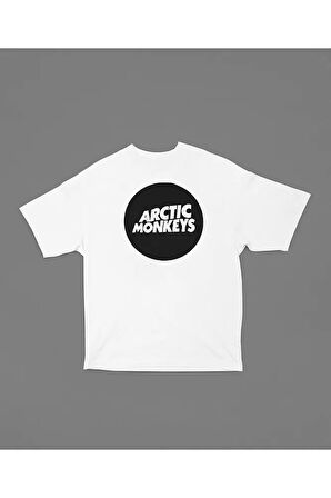 Arctic Monkeys Logo Baskılı Unisex Tişört, Oversize Müzik Grubu Tişört