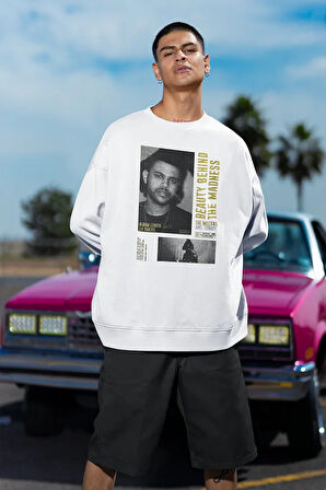 The Weeknd Beauty Behind The Madness Yazılı Unisex Oversize Rapper Sweatshirt