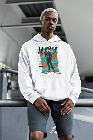 Jujutsu Kaisen Anime Karakter Baskılı Unisex Oversize Hoodie