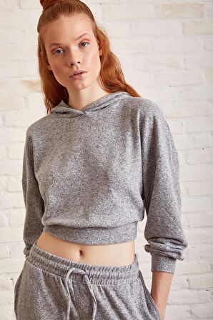 Bol Kesim Eşofman Takım Gri