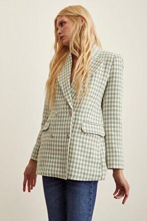 Kazayağa Blazer Ceket Mint