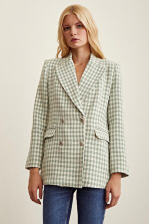 Kazayağa Blazer Ceket Mint