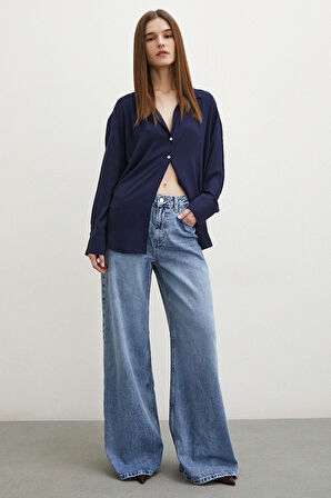 Viskon Basic Gömlek Lacivert