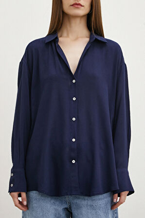 Viskon Basic Gömlek Lacivert