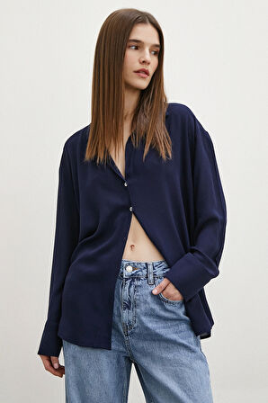 Viskon Basic Gömlek Lacivert